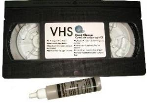 Caseta video cu solutie de curatat pentru curatare cap VCR (CLP-VHS-WET-W)
