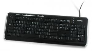 Tastatura CANYON CNR-KEYB7B-US neagra-argintie