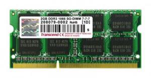 Memorie TRANSCEND SODIMM DDR3 2GB JM1333KSU-2G