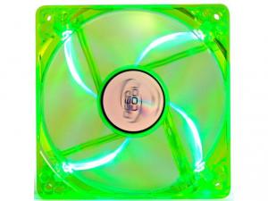 Cooler DeepCool Carcasa, green + 4 blue LED, Hydro Bearing, dimensiuni 120X120X25mm, Fan Speed 1300 RPM