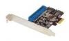 Adaptor SATA3, PCI-express 1x, 2 porturi SATA3, RAID,  1 x PATA, 7070008, Mcab