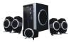 Sistem audio 5.1 Well, 300W PMPO (25W RMS), negre, (MULTIM-SPEAK-5.1-03BK-WELL)