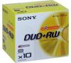 Sony DVD+RW 4x, 4.7GB, 120min, jewel case, set cu 10buc (10DPW120A)