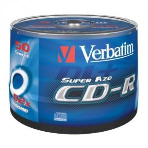 VERBATIM CD-R 48x 700MB wide printable spindle 50 buc