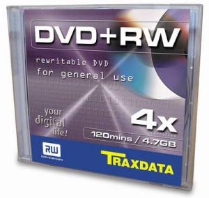TRAXDATA DVD+RW 4x 4.7GB Jewel Case