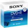 DVD-R Sony 8cm, 30 min, pachet 5 buc., 5DMR30A