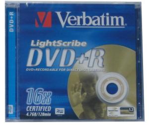 DVD+R 16x 4.7GB lightscribe