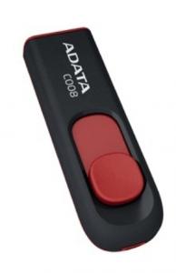 Stick memorie USB ADATA C008 16GB negru-rosu