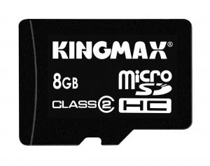 Card memorie KINGMAX MicroSD 8GB SDHC Class 2 + card reader