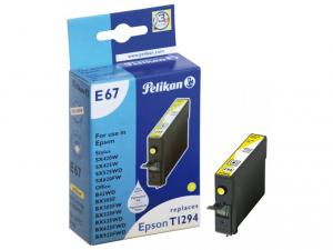Cartus galben pentru Epson Stylus SX420W/SX425W/SX525WD, 9ml, compatibil T1294, (4106957) Pelikan