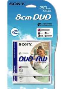 SONY DVD-RW 8cm 30min blister 2buc