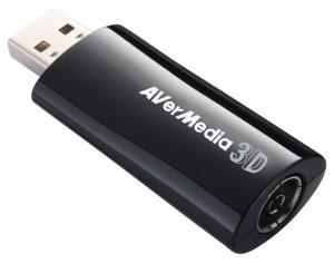 TV TUNER + FM, USB 2.0, 3DTV &amp; HDTV Ready, MPEG2/4 &amp; H.264, Transform 2D Live TV into 3D (AVERTV-3D-USB)