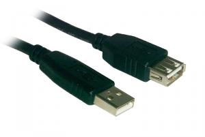 Cablu extensie USB A, 1.8m, 10 buc/set, F3U134B06/KIT, Belkin
