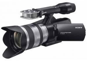 Camera video Sony NEX-VG10E Black MS/SD, 14.2MP/Exmor&#2013266094; APS HD CMOS/3&quot; LCD/Full HD/BIONZ proc/HDMI Out/USB 2.0