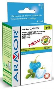 Cartus ARMOR pentru Canon IP3600/IP4600 compatibil cu Canon CLI-521C cyan