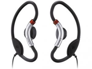 Casti Sony MDR-AS20J, suport bucla, clip-on, difuzor 13.5mm, magnet neodim, negru/argintiu, MDRAS20J.AE