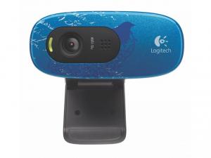 Camera web Logitech C270 model cukoare indigo, 1.3MB, Video: 1280 x 720 pixels, microfon, USB2.0  (960-000806)