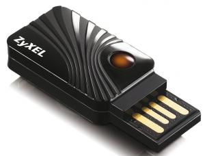 Wireless N-LITE USB Adapter ZyXEL NWD2105 Ultra compact, 150Mbps, cablu USB inclus