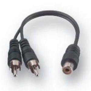 Cablu BELKIN audio RCA splitter 2xRCA-M/1xRCA F8V3322Aea.1M