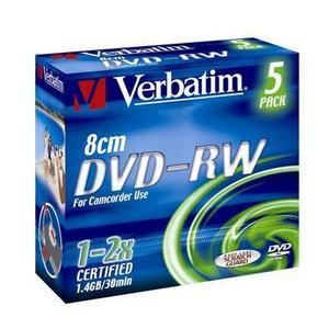 VERBATIM DVD-RW mini 2x, 1.46GB, 8cm (43514)