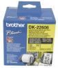 Brother banda continua laminata 62mm x 15.24m negru/galben