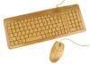 Kit tastatura + mouse gembird bamboo (bambus), usb,