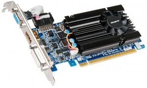 GeForce GT 520, N520OC-1GI (830Mhz), PCIex2.0, 1GB DDR3 (1800Mhz, 64bit), low profile, VGA/DVI/HDMI, Gigabyte