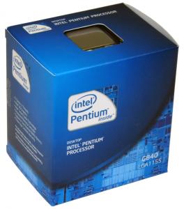 INTEL Pentium Dual Core G840 SandyBridge 2.80GHz  3MB 65W LGA1155  BOX (BX80623G840)