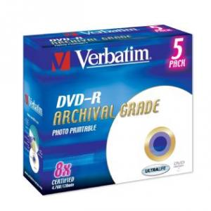 VERBATIM DVD-R 8x, 4.7GB, Jewel Case (43638)