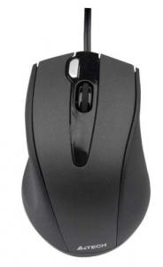 Mouse A4TECH Q4-500-1, 2X Rate Q Series Glass Run Mouse USB (Black)