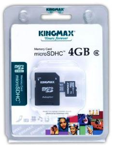 Card memorie KINGMAX MicroSD 4GB + MicroSD Reader SDHC
