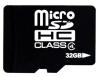 Micro-SDHC 32GB - 1 Adaptor - Class 4,  KM32GMCSDHC41A Kingmax