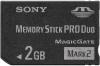 Card memorie sony memory stick pro duo 2gb pentru psp