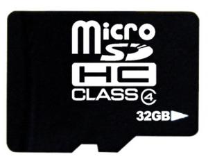 Micro-SDHC 32GB + MicroSD Reader - Class 4 , KM32GMCSDHC4CR  Kingmax