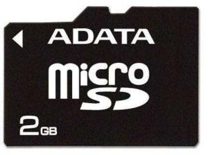 MicroSD 2GB,  Speedy SD (AUSD2GZ-R)