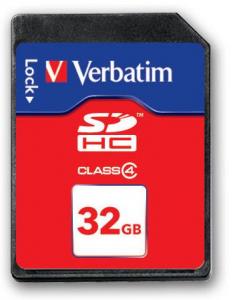 Secure Digital SDHC 32GB clasa 4, Verbatim (44022)