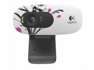 Camera web Logitech C270 model culoare fingerprintt, 1.3MB, Video: 1280 x 720 pixels, microfon, USB2.0  (960-000807)