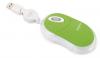 Mouse optic mini cu fir Spirit, 800dpi, cablu retractabil, USB, verde, Dicota Z22898Z