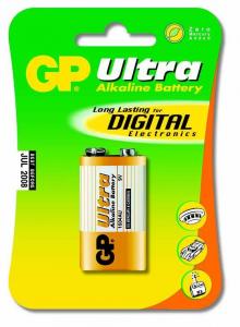 Baterie ultra alcalina 9V, blister 1 bucata, GP (GP1604AU-BL1)
