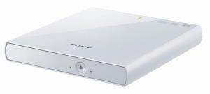 DVDRW Extern Sony 8x, USB2.0, slim, tray load Retail White, DRX-S77U-W