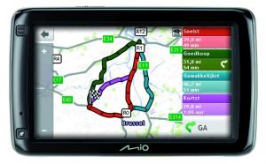 GPS Mio Spirit 687, 4GB + 128MB, 5&quot; Touchscreen, Samsung 6443 400Mhz, TMC, SiRFstar III cu InstantFixII, BT, harta EU