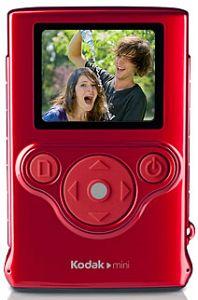 Camera digitala ZM1 Mini red, 1/5&quot; CMOS, 3x digital, LCD 1.8&quot;, video 640x480 30fps, 128MB built-in, Kodak (1389543)