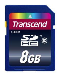 8GB SDHC CARD (SD 3.0 SPD Class 10) TS8GSDHC10 Transcend