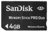 Card memorie sandisk memory stick pro duo 4gb