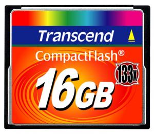 Card memorie TRANSCEND Compact Flash Card 16GB MLC 133x