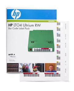 Pachet de etichete cu cod de bare LTO4 Ultrium HP RW, 100 buc, Q2009A, HP
