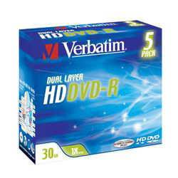 VERBATIM HD DVD-R 1x, 30GB, Jewel Case (43603)