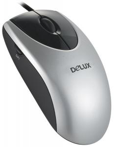 Mouse DELUX DLM-406XU negru-argintiu