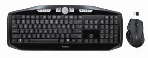 Kit tastatura + mouse wireless, MaxTrack, tastatura multimedia, mouse BlueSpot, 1000dpi, 6 butoane, USB, (17091)Trust