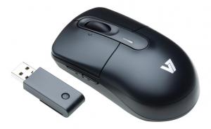 Mouse optic fara fir, 1000 dpi, 5 taste, USB, negru/argintiu, V7, (M51T00-7E)